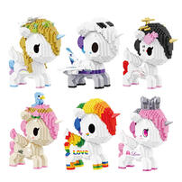 Tokidoki Small Particle Building Blocks 959 Pieces - Assorted