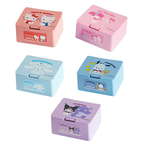 Sanrio Desktop Press Type Storage Box  - Assorted