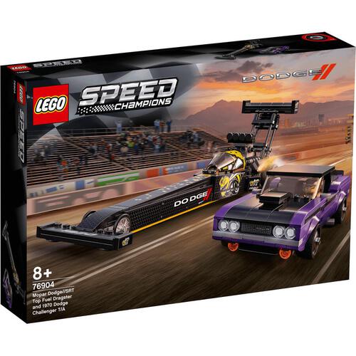 LEGO乐高 超级赛车系列 76904 道奇SRT顶级加油站和1970挑战者 