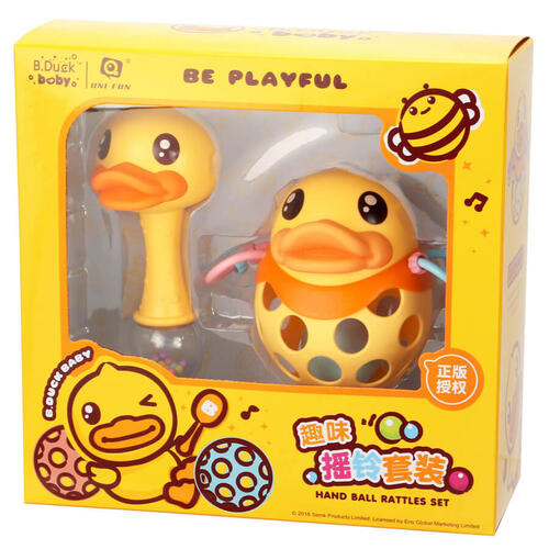 B.Duck小黄鸭 趣味摇铃套装