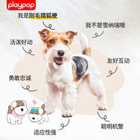 Ppo Electric Plush Fox Terrier Drool Bib 
