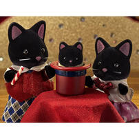 Sylvanian Families Midnight Cat Family 