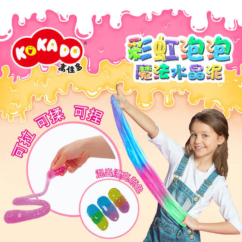 Kokado高佳多 彩虹泡泡魔法水晶泥 1个 随机发货