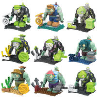 Plants vs. Zombies2-Blind Box Of Building Block Doll Scene - Assorted
