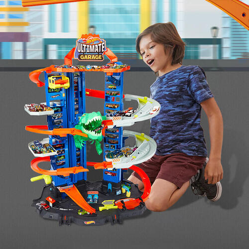 Hot Wheels® Ultimate Garage Robo T-Rex Multi-Level Tower with