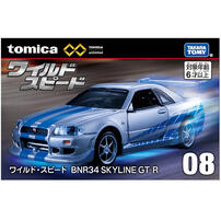 Tomica 08 The Fast & The Furious Nissan Bnr34 Gt-R(New Pkg)