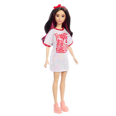 Barbie Fashionista Doll - Red Mesh Dress