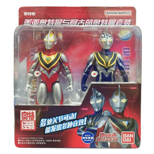 Ultraman奥特曼-盖亚奥特曼与阿古茹奥特曼套装