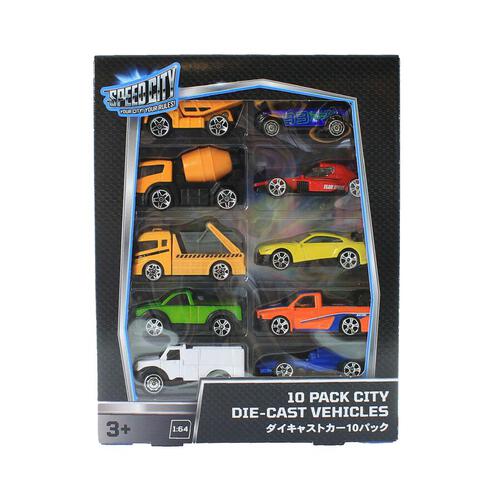 Speed City 10 Pack City Diecast vehicles