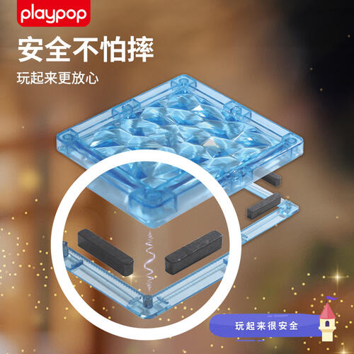 Playpop Crystal Shiny Magnetic Tiles