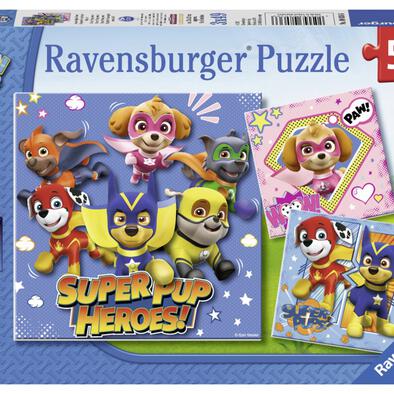 Ravensburger睿思3x49片装儿童拼图-汪汪队立大功之超级狗狗英雄