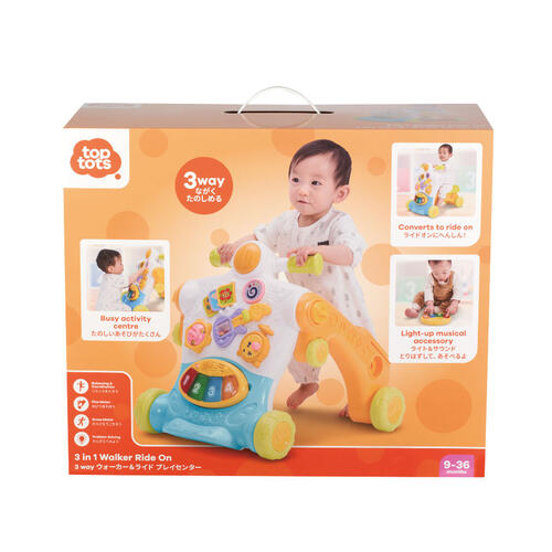 Top Tots 3 in 1 Walker Ride On