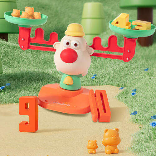 PLAYPOP萌趣驯鹿天平