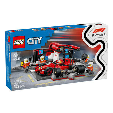 LEGO乐高 城市系列 60443 法拉利 F1 赛车维修站
