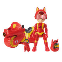 Petronix 4Pack-Action Figure With Motorcycle（With Pet+Backpack）