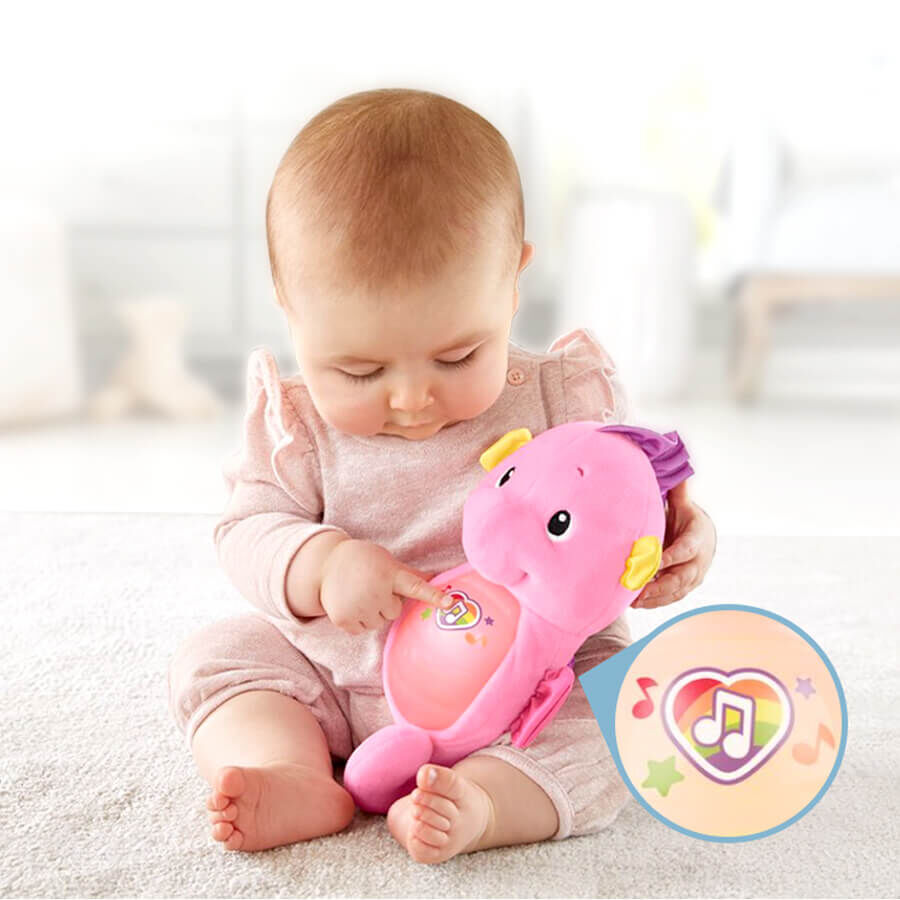 Fisher price soothe and glow 2025 seahorse pink