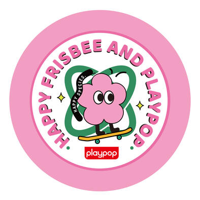 Playpop Mini Pocket Frisbee (Pink White)