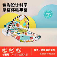 费雪新版炫彩钢琴健身器