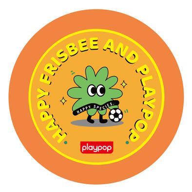 Playpop Mini Pocket Frisbee (Double Orange)