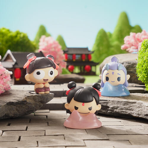 《哪吒之魔童闹海》排排坐系列迷你公仔 - 随机发货