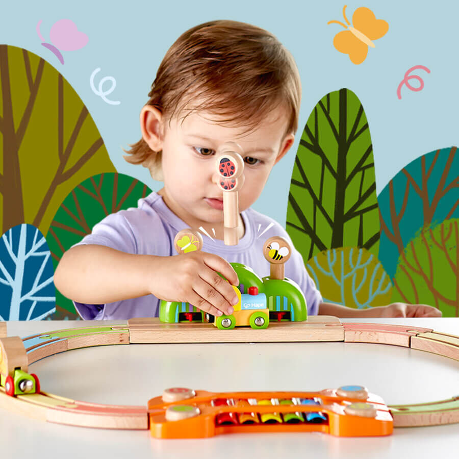 Hape forest railway set best sale