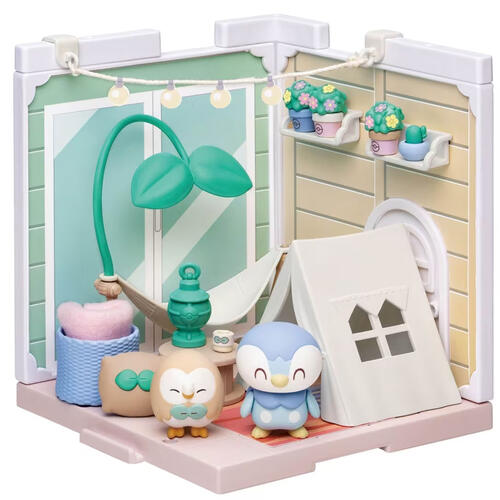 宝可梦小屋阳台露营木木枭&波加曼
