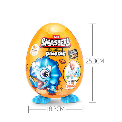 Smashers Junior-Dino Dig-Series 1 Small Egg - Assorted