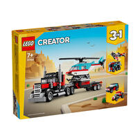 LEGO乐高 创意百变系列 31146 直升机平板运输车