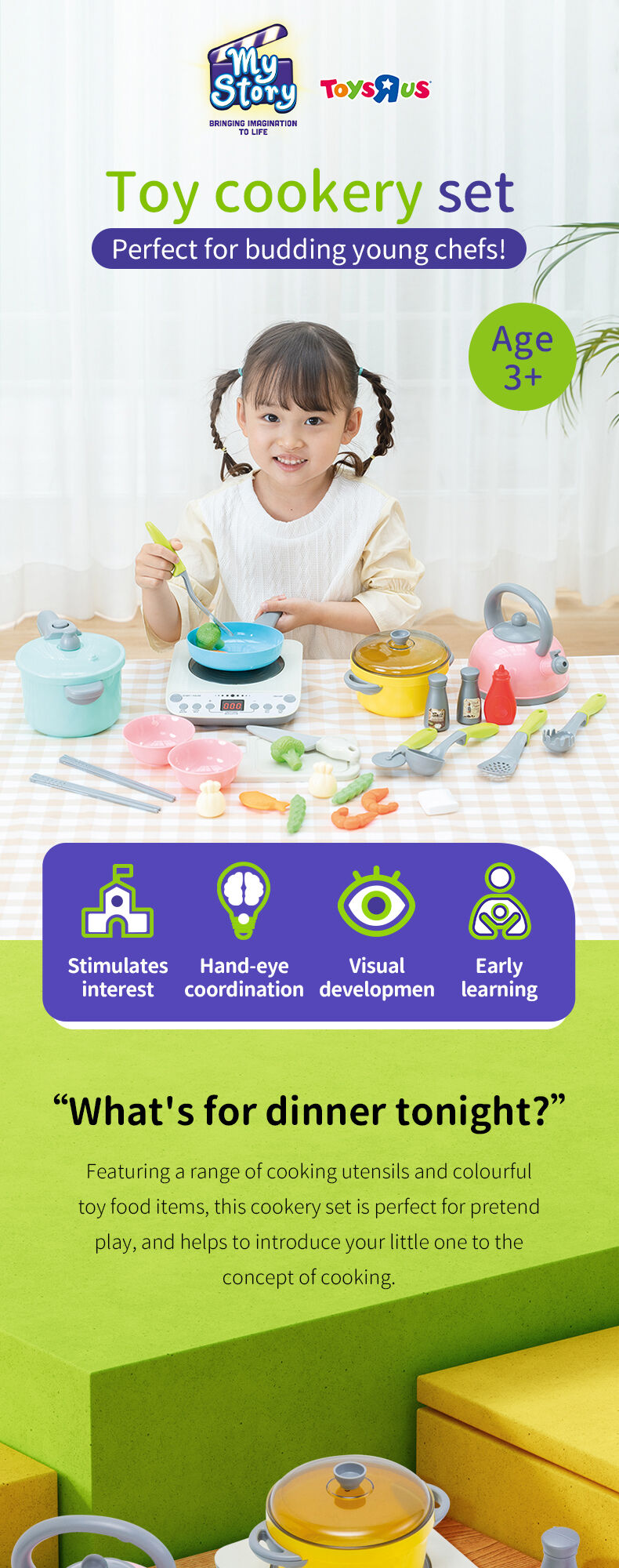My Story Deluxe Cookware Dinner Set Toys R Us China Official Website