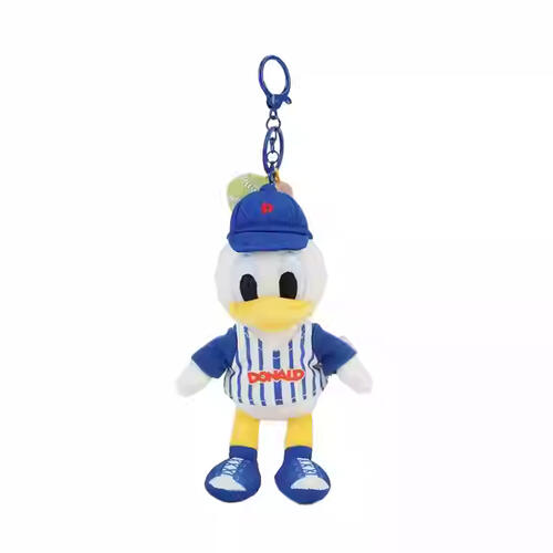 Disney-Donald Duck Lies On Baseball Plush Keychain - Assorted