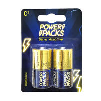 Power Packs C Alkaline Battery 2 Pack