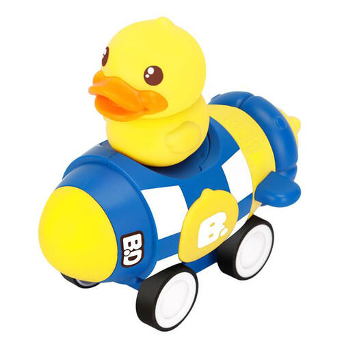 B.Duck小黄鸭 按压惯性火车\飞机\火箭 - 随机发货