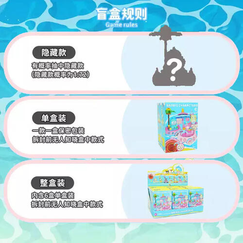 三丽鸥家族大航海冒险积木系列 - 随机发货