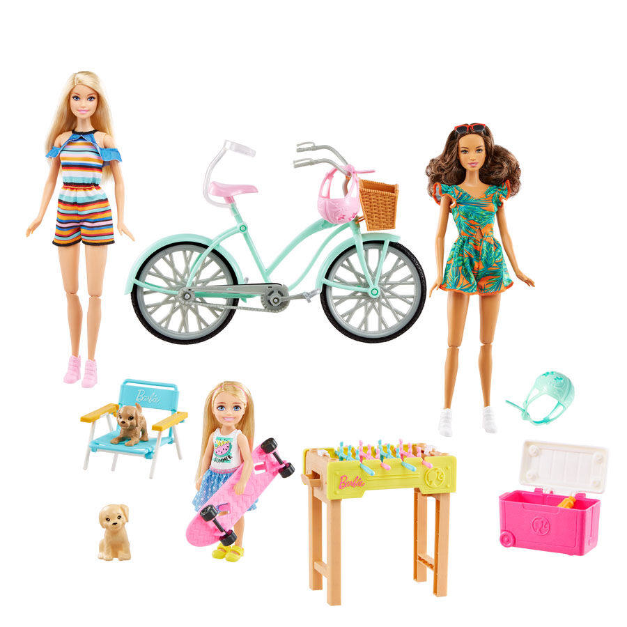 Barbie doll with bicycle new arrivals