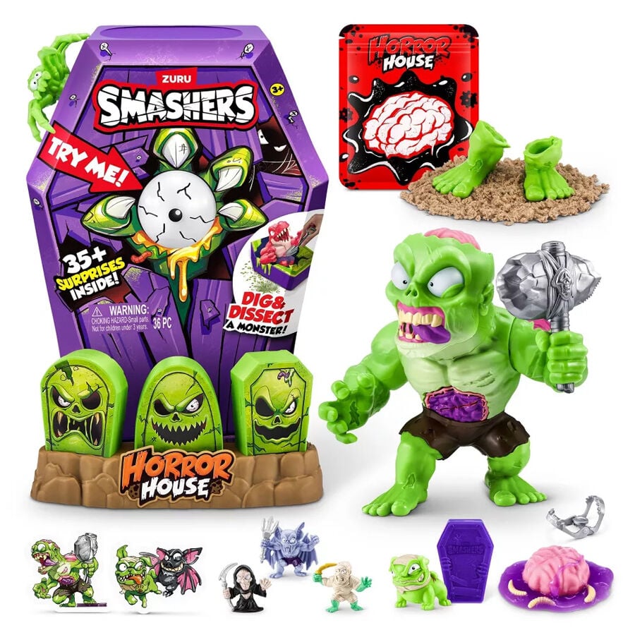 【新品未開封】AMOS TOY House of Horror（6体セット） ZURU Smashers-Horror House-Large House,S1 - Assorted | Toys”R”Us