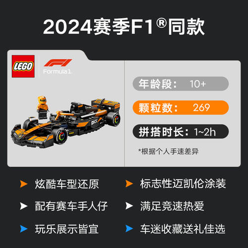 LEGO Speed Champions Mclaren F1? Team Mcl38 Race Car 77251