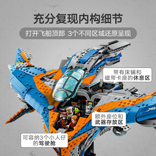 LEGO乐高 漫威系列 76286 银河护卫队：米兰号