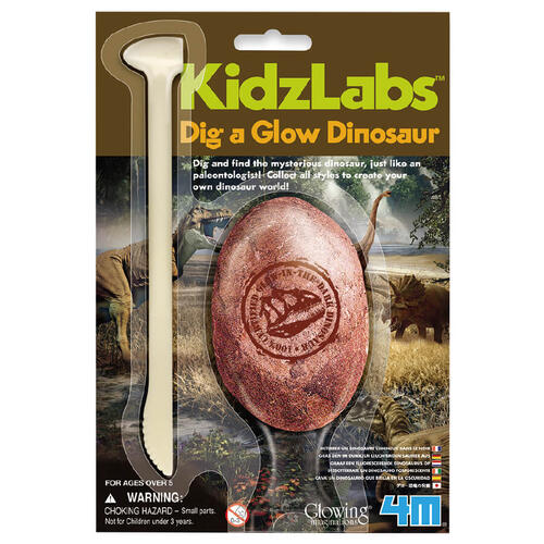 4M Kidzlabs Dig A Glow Dinosaur - Assorted