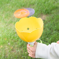 Playpop培玩宝 花飞碟舞拉线飞碟-黄（邮购盒）