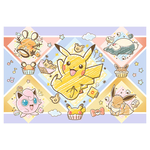 100片 宝可梦系列蜡笔艺术