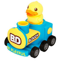 B.Duck小黄鸭 按压惯性火车\飞机\火箭 - 随机发货