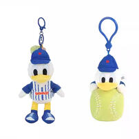 Disney-Donald Duck Lies On Baseball Plush Keychain - Assorted