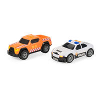 Speed City城市快线 塑胶玩具车 巡逻警车和 建筑车