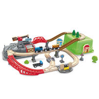 Hape Railway Bucket-Builder-Set With Battery Powered Locomotive