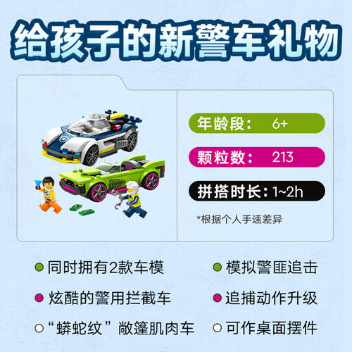 LEGO City 60415 Police Car And Muscle Car Chase