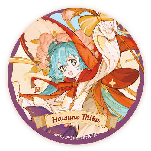 BEMOE 初音未来 未来乐礼系列 马口铁徽章规格 乐之魔女款