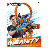 X-Shot-Insanity-Series 1 Motorized Rage Fire Gatlin Gun (72Darts)