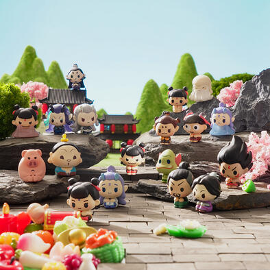 《哪吒之魔童闹海》排排坐系列迷你公仔 - 随机发货