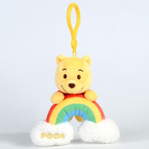 Disney-Winnie Pooh Rainbow Plush Keychain