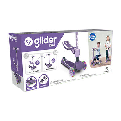 Yvolution Glider 2 In 1-Purple